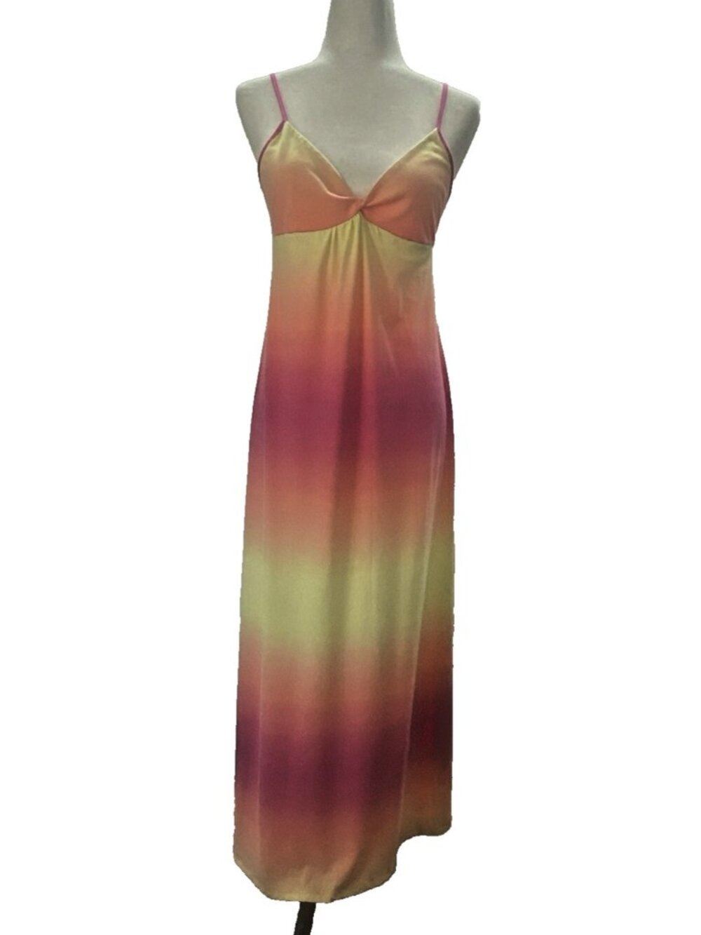 Xhilaration Sleep Women's Size M Y2K Tie Dye Babydoll Style Nightgown Boho
